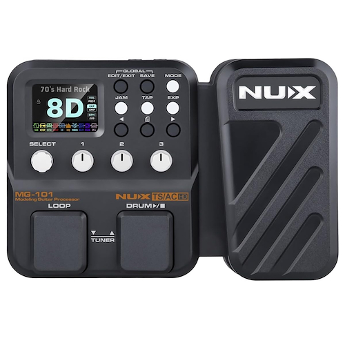 NUX MG101 Pedal multiefectos, 25 modelos de amplificador clásico, reso