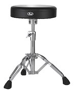 PEARL D-930 Banqueta | Circular | Cuerina negra | Altura regulable de 1