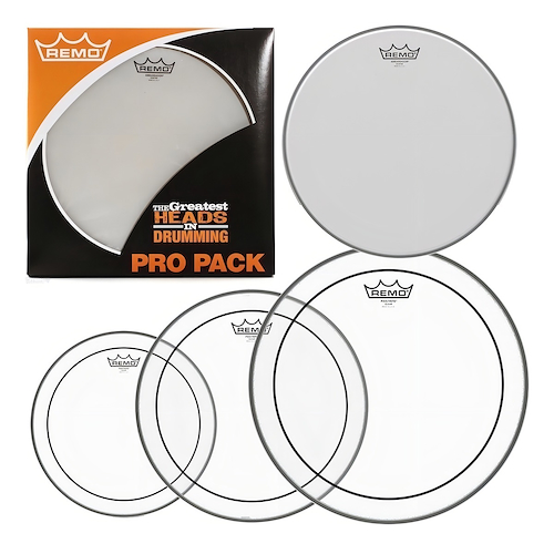 REMO PP-0110-PS Set de parches  |  4 parches  |  Pinstripe clear 10