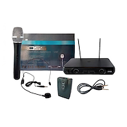 ROSS PA FV-513-HS/HH Microfono inalambrico | VHF | Doble (Mano+Vincha) | Alta Fid