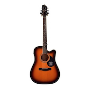 SAMICK GOM-100SCE VS Guitarra Acústica con Corte, Tapa de Pino Macizo, Aros y Fon