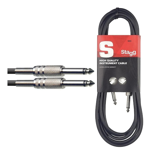 STAGG SGC6 Cable PLUG-PLUG standard 6mm. - 6 mts.