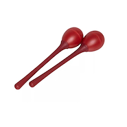 STAGG SEGMLRD Huevos Maracas Mango Largo (Par) Color Rojo - 20 Gramos - Bl