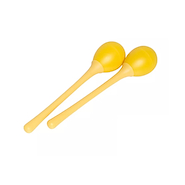 STAGG SEGMLYW Huevos Maracas Mango Largo (Par) Color Amarillo - 20 Gramos