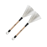 STAGG SBRU20WM ESCOBILLA DE METAL TELESCÓPICA - AGARRE MADERA
