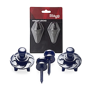 STAGG SSL1BK BOTON STRAP & LOCK PARA CORREA - COLOR NEGRO