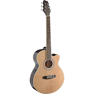 STAGG SA40MJCFIN GUITARRA ELECTROACÚSTICA TAPA DE PINO CLAVIJAS BLINDADAS EQ.