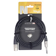 STAGG NAC3PSXMR Cable CANON MACHO PLUG STEREO  6 mm - 3 mts.