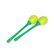 STAGG SEGMLGR Huevos Maracas Mango Largo (Par) COLOR Verde - 35 Gramos - B