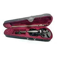 STRADELLA MV141144 BK Violin 4/4 Macizo Negro. Estuche Arco Resina