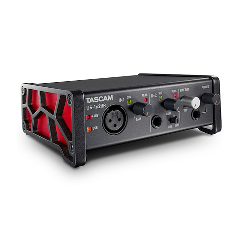 TASCAM US-1X2HR Interface De Audio 2 entradas (1 PRE ) / 2 salidas, 192 KHz
