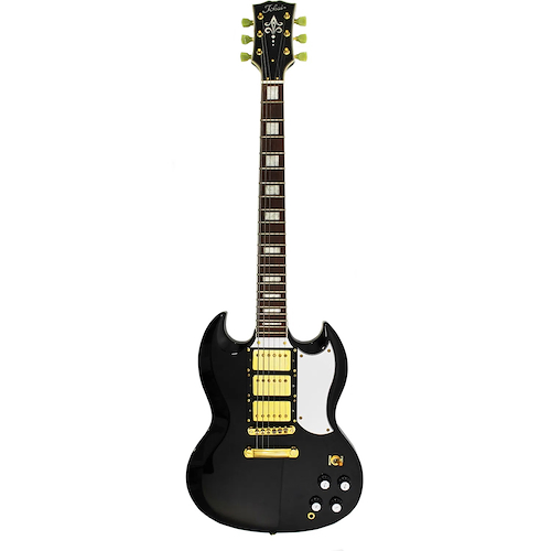 TOKAI SG65SBB GUITARRA ELECTRICA TIPO SG 3 HUMBUCKERS NEGRO