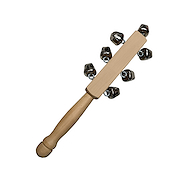 TONKA TKCAS7G Cascabelero madera con mango x 7 cascabeles nacionales