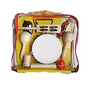 UNISON DP505W Mochila para de niño con instrumentos de percusión