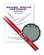 VIC FIRTH Launch Pad Kit ACCESORIOS VIC FIRTH	Kit c/ goma de practica+palillos+metodo