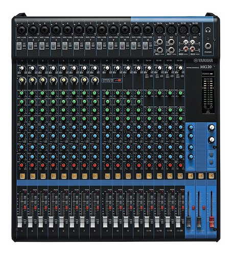 YAMAHA MG20 Mezclador Analógico 20 Canales: 16 Mic + 20 Line Input (12 M