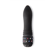 ERO-907 VIBRADOR BLACK 8 STRASS 15X3,5cm