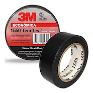 Cinta Aisladora 3M 18Mm*20M Temflex 1550 Negra