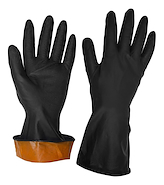 Guante De Latex Deltaplus-Steelpro Negro Corto/Largo