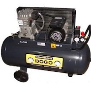 Compresor 3 Hp 100 Lts Profesional Monof. Dogo
