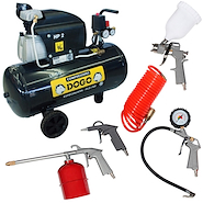 Compresor Aire Portátil Dogo Con Kit De 5 Pistolas Aerografo