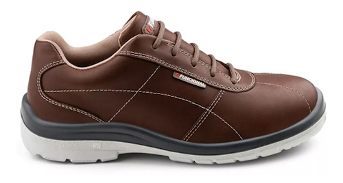 Zapato Dielect. Flor City Marron Alum Talle 46