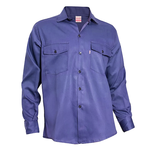 CAMISA DE TRABAJO GRAFA 70 AZULINO 44