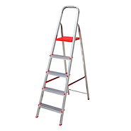Escalera Hogareña Lusqtoff 5 Esca 1.50mts Aluminio ESL166-75