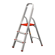 Escalera Hogareña Lusqtoff 3 Esca Aluminio 1.10mts ESL118-73