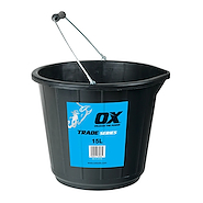 Balde Albañil Plastico Ox De 15L Negro T110715