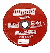 Disco De Corte Abrasivo Omaha P/Metal 115 X 1.6 Mm (471.Dc-1