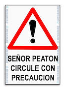 Cartel De Plastico Corrugado 50*70Cm - Circule Con Precaucio