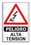 Cartel De Plastico Corrugado 50*70Cm - Alta Tension