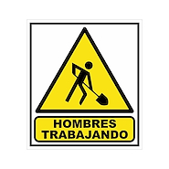 Cartel 40*45 " Atenc. Hombres Trabajando"