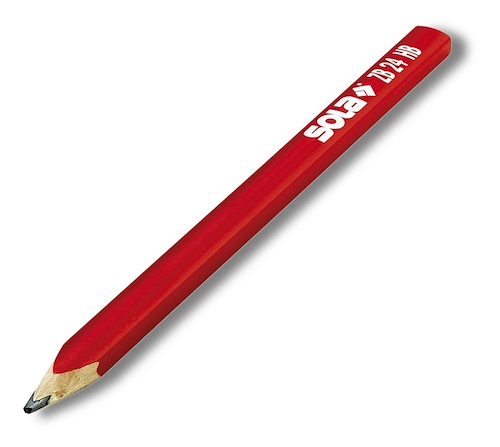 Lapiz Sola Carpintero Zb 24 Rojo