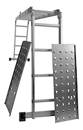 Escalera Aluminio Articulada Zero 4X4 Con Plataforma