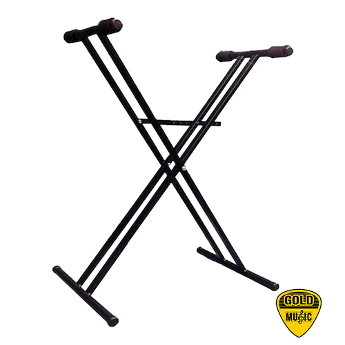 Soporte Teclado Tijera Doble BASSINI DOBLE ST-02