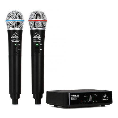 Micrófono Inalambrico Set De 2 Micrófonos De Mano BEHRINGER ULM302MIC