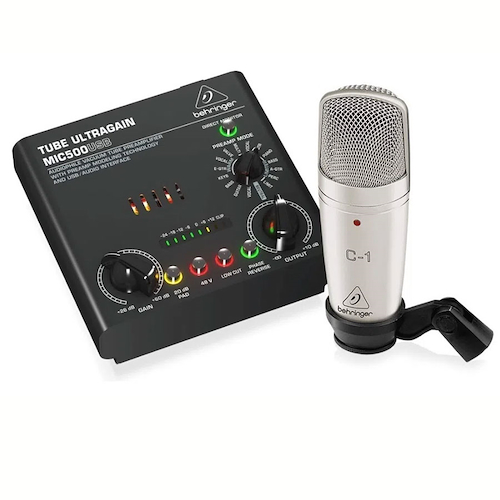 Micrófono Condenser Con Placa Audio Usb BEHRINGER VOICE STUDIO