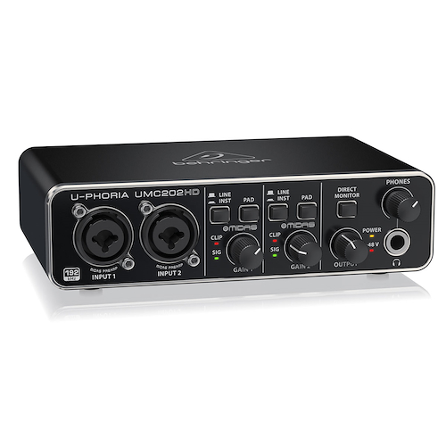 Interface De Audio Usb 2 In 2 Out Con Phantom Power BEHRINGER UMC202 HD