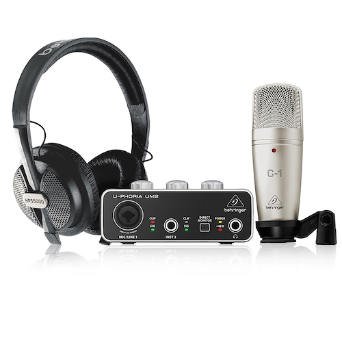 Kit Home Studio Interfaz De Audio Um2 + Mic C1 + Auric Hps50 BEHRINGER U-Phoria Studio