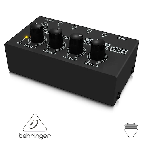 Amplificador Auriculares Stereo 4 Canales BEHRINGER HA400