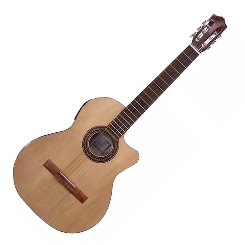 Guitarra Electroclasica Con Eq Matrix Natural Opaco BOHEMIA N°24 EQ