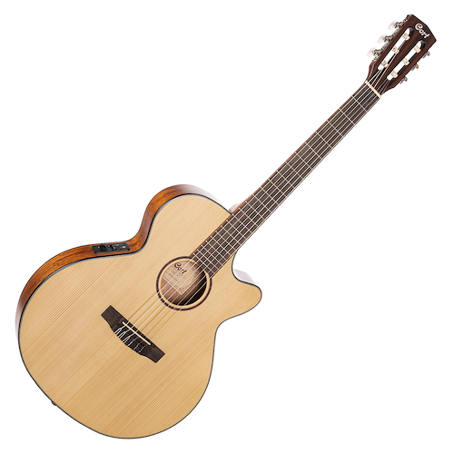 Guitarra Electroclasica Con Eq Cort Slim T/ Abeto Solido CORT CEC3-NS
