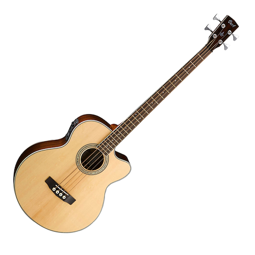 Bajo Electroacustico 4 Cuerdas Tapa Sólida. Aros Y Fondo CORT SJB6FX-NAT