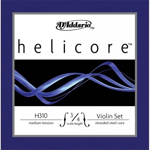 Encordado Violin 3/4 Helicore Violin Tensión Med DADDARIO Orchestral H310 3/4M