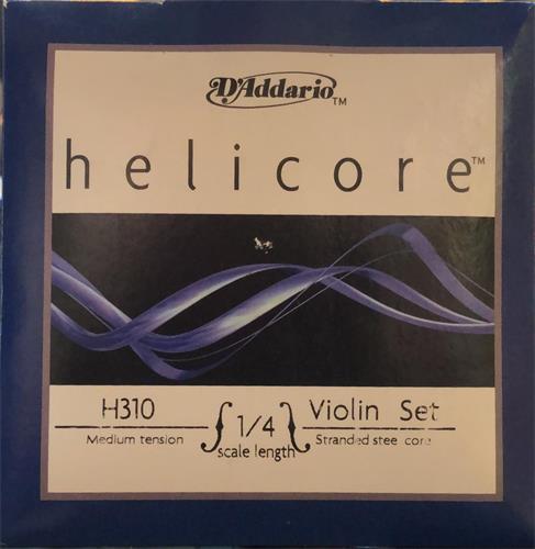 Encordado Violin 1/4 Helicore Violin Tensión Med DADDARIO Orchestral H310 1/4M