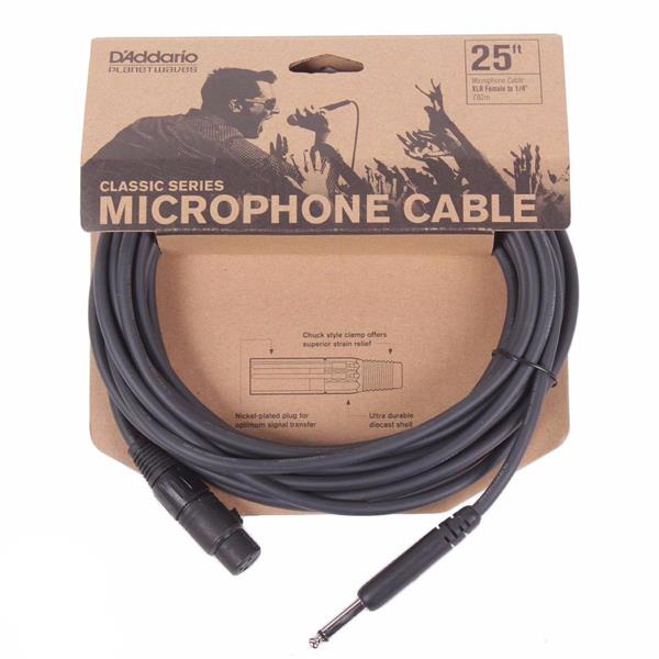 Cable Xlr A Plug 7 M DADDARIO Planet Waves PW-CGMIC-25