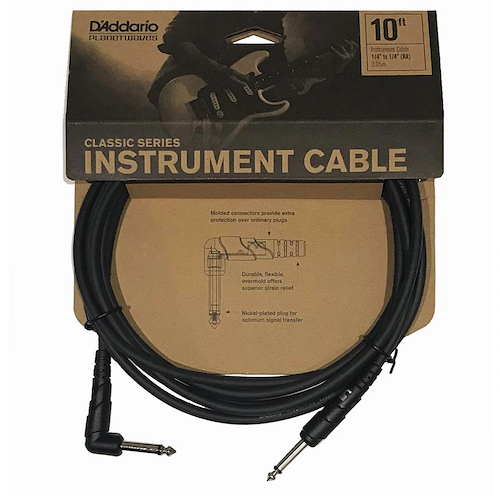 CABLE PLUG - PLUG DE 3 m ANGULAR DADDARIO Planet Waves PW-CGTRA-10