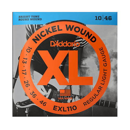 Encordado Guitarra Electrica Niquel Entorchado Tensión Reg L DADDARIO Strings EXL110